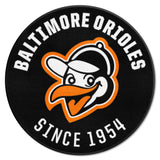 Baltimore Orioles Roundel Rug - 27in. Diameter 1954 Retro Logo