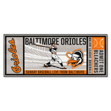 Baltimore Orioles Ticket Runner Rug - 30in. x 72in. 1954 Retro Logo
