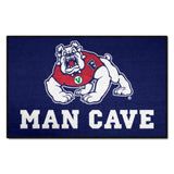 Fresno State Bulldogs Man Cave Starter Mat Accent Rug - 19in. x 30in., Navy