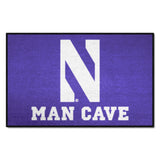 Northwestern Wildcats Man Cave Starter Mat Accent Rug - 19in. x 30in.