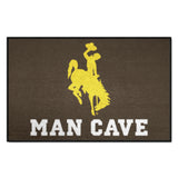 Wyoming Cowboys Man Cave Starter Mat Accent Rug - 19in. x 30in.