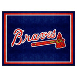 Atlanta Braves 8ft. x 10 ft. Plush Area Rug "Braves" Logo