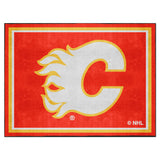 Calgary Flames 8ft. x 10 ft. Plush Area Rug