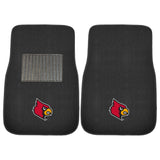 Louisville Cardinals Embroidered Car Mat Set - 2 Pieces