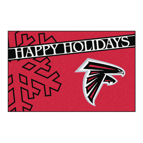 NFL - Atlanta Falcons Starter Mat - Happy Holidays 19"x30"