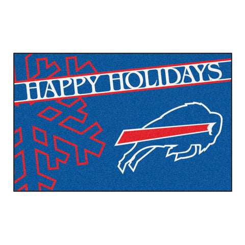 NFL - Buffalo Bills Starter Mat - Happy Holidays 19"x30"