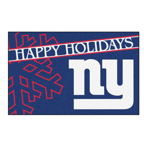 NFL - New York Giants Starter Mat - Happy Holidays 19"x30"