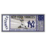 New York Yankees Ticket Runner Rug - 30in. x 72in.