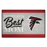 Atlanta Falcons World's Best Mom Starter Mat Accent Rug - 19in. x 30in.