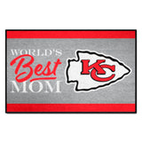 Kansas City Chiefs World's Best Mom Starter Mat Accent Rug - 19in. x 30in.