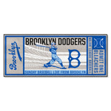 Brooklyn Dodgers Ticket Runner Rug - 30in. x 72in. 1944 Retro Logo