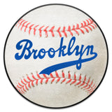 Brooklyn Dodgers Baseball Rug - 27in. Diameter 1944 Retro Logo