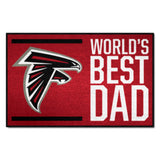 NFL - Atlanta Falcons Starter Mat - World's Best Dad 19"x30"
