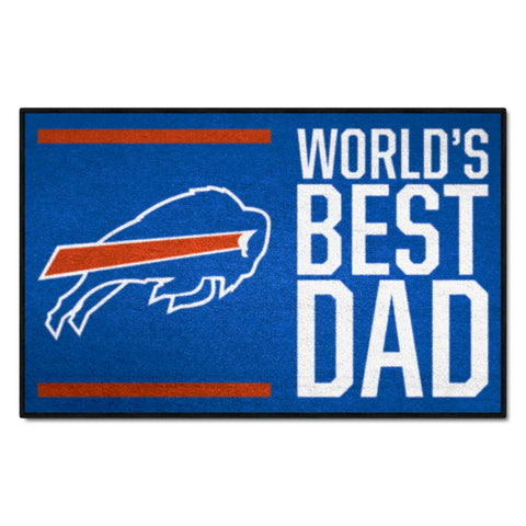 NFL - Buffalo Bills Starter Mat - World's Best Dad 19"x30"