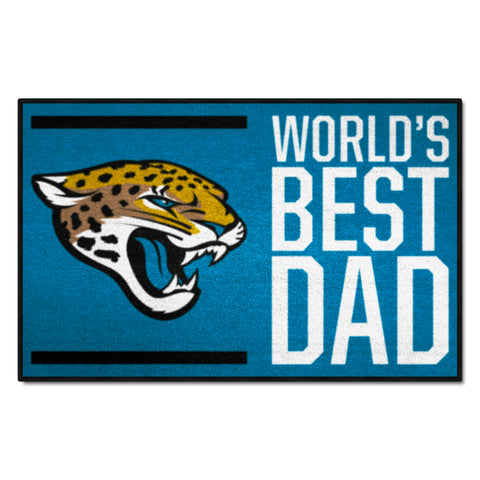 NFL - Jacksonville Jaguars Starter Mat - World's Best Dad 19"x30"
