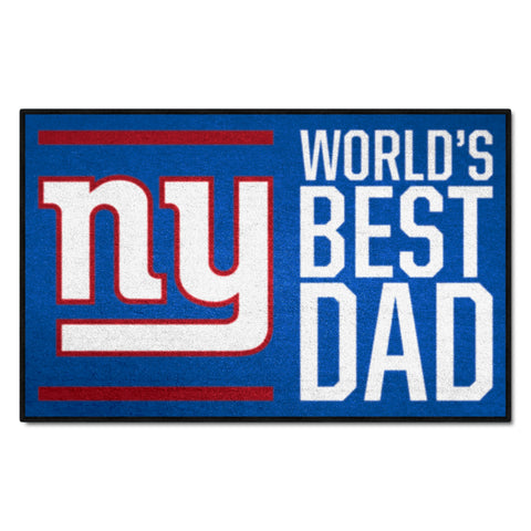 NFL - New York Giants Starter Mat - World's Best Dad 19"x30"