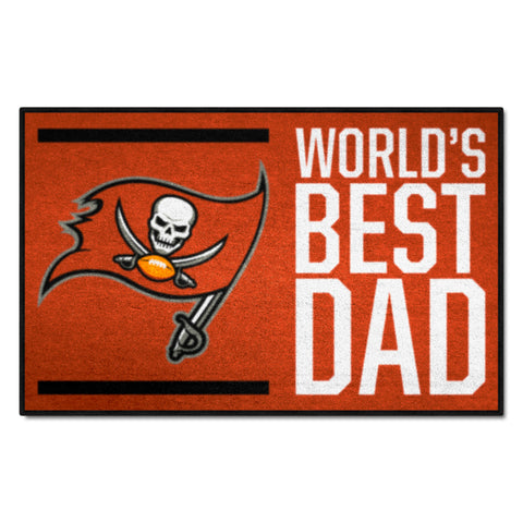 NFL - Tampa Bay Buccaneers Starter Mat - World's Best Dad 19"x30"