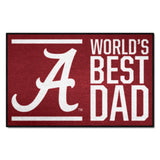 Alabama Crimson Tide Starter Mat Accent Rug - 19in. x 30in. World's Best Dad Starter Mat