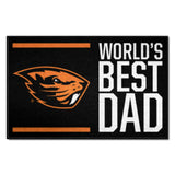 Oregon State Beavers Starter Mat Accent Rug - 19in. x 30in. World's Best Dad Starter Mat