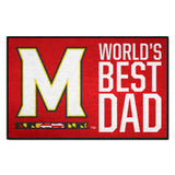 Maryland Terrapins Starter Mat Accent Rug - 19in. x 30in. World's Best Dad Starter Mat