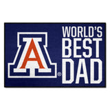 Arizona Wildcats Starter Mat Accent Rug - 19in. x 30in. World's Best Dad Starter Mat