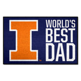 Illinois Illini Starter Mat Accent Rug - 19in. x 30in. World's Best Dad Starter Mat
