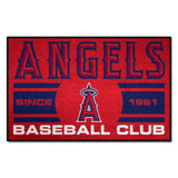 Los Angeles Angels Starter Mat Accent Rug - 19in. x 30in., Uniform Design