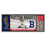 Boston Braves Ticket Runner Rug - 30in. x 72in.