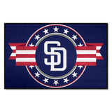 San Diego Padres Starter Mat Accent Rug - 19in. x 30in. Patriotic Starter Mat