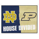 House Divided - Notre Dame / Purdue Rug 34 in. x 42.5 in.