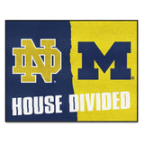 House Divided - Notre Dame / Michigan Rug 34 in. x 42.5 in.