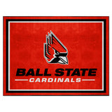 Ball State Cardinals 8ft. x 10 ft. Plush Area Rug