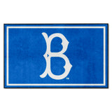Brooklyn Dodgers 4ft. x 6ft. Plush Area Rug 1949 Retro Logo