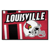 Louisville Cardinals Starter Mat Accent Rug - 19in. x 30in., Unifrom Design