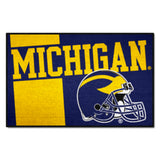 Michigan Wolverines Starter Mat Accent Rug - 19in. x 30in., Unifrom Design