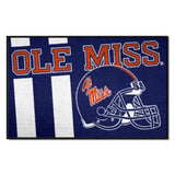 Ole Miss Rebels Starter Mat Accent Rug - 19in. x 30in., Unifrom Design
