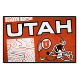 Utah Utes Starter Mat Accent Rug - 19in. x 30in., Unifrom Design
