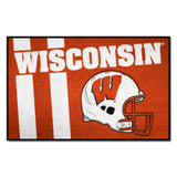 Wisconsin Badgers Starter Mat Accent Rug - 19in. x 30in., Unifrom Design