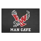 Eastern Washington Eagles Man Cave Starter Mat Accent Rug - 19in. x 30in., Black