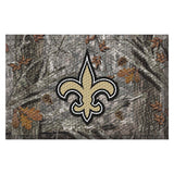 New Orleans Saints Rubber Scraper Door Mat Camo