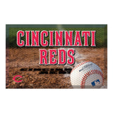Cincinnati Reds Rubber Scraper Door Mat