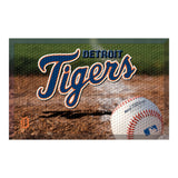 Detroit Tigers Rubber Scraper Door Mat