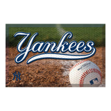 New York Yankees Rubber Scraper Door Mat