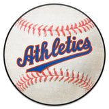 Philadelphia Athletics Baseball Rug - 27in. Diameter
