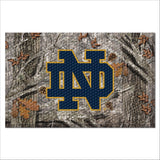 Notre Dame Fighting Irish Rubber Scraper Door Mat Camo, ND Logo