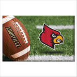 Louisville Cardinals Rubber Scraper Door Mat