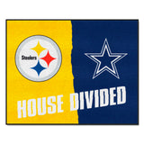 NFL House Divided - Steelers / Cowboys Rug 34 in. x 42.5 in.
