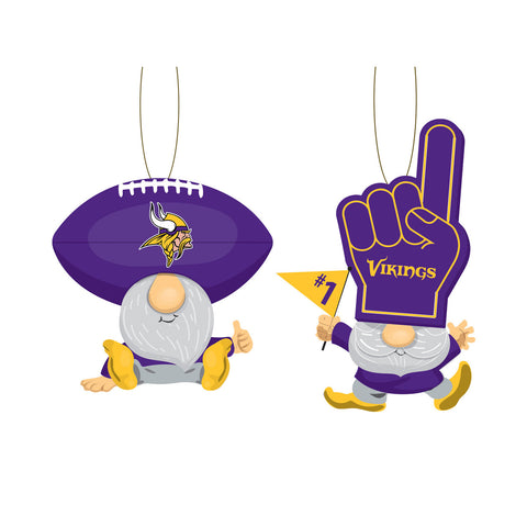 Minnesota Vikings Ornament Gnome Fan 2 Pack