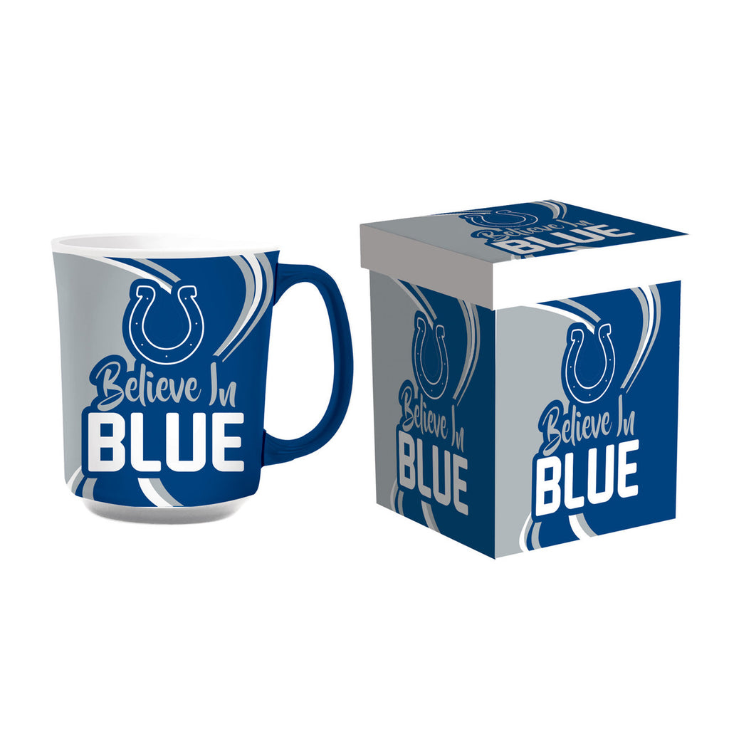 Indianapolis Colts Coffee Mug 14oz Ceramic with Matching Box