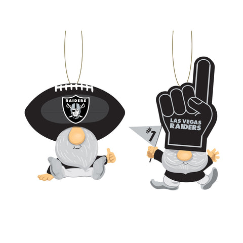 Las Vegas Raiders Ornament Gnome Fan 2 Pack